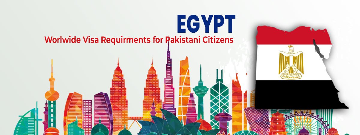 Infographic detailing Egypt visa requirements for Pakistani citizens, including necessary documents and application process.