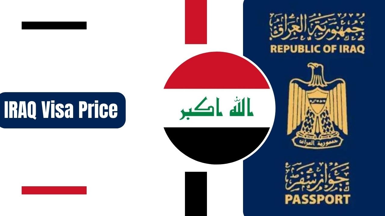 Image depicting the price details for obtaining an Iraq visa, showcasing various fee structures and application options.