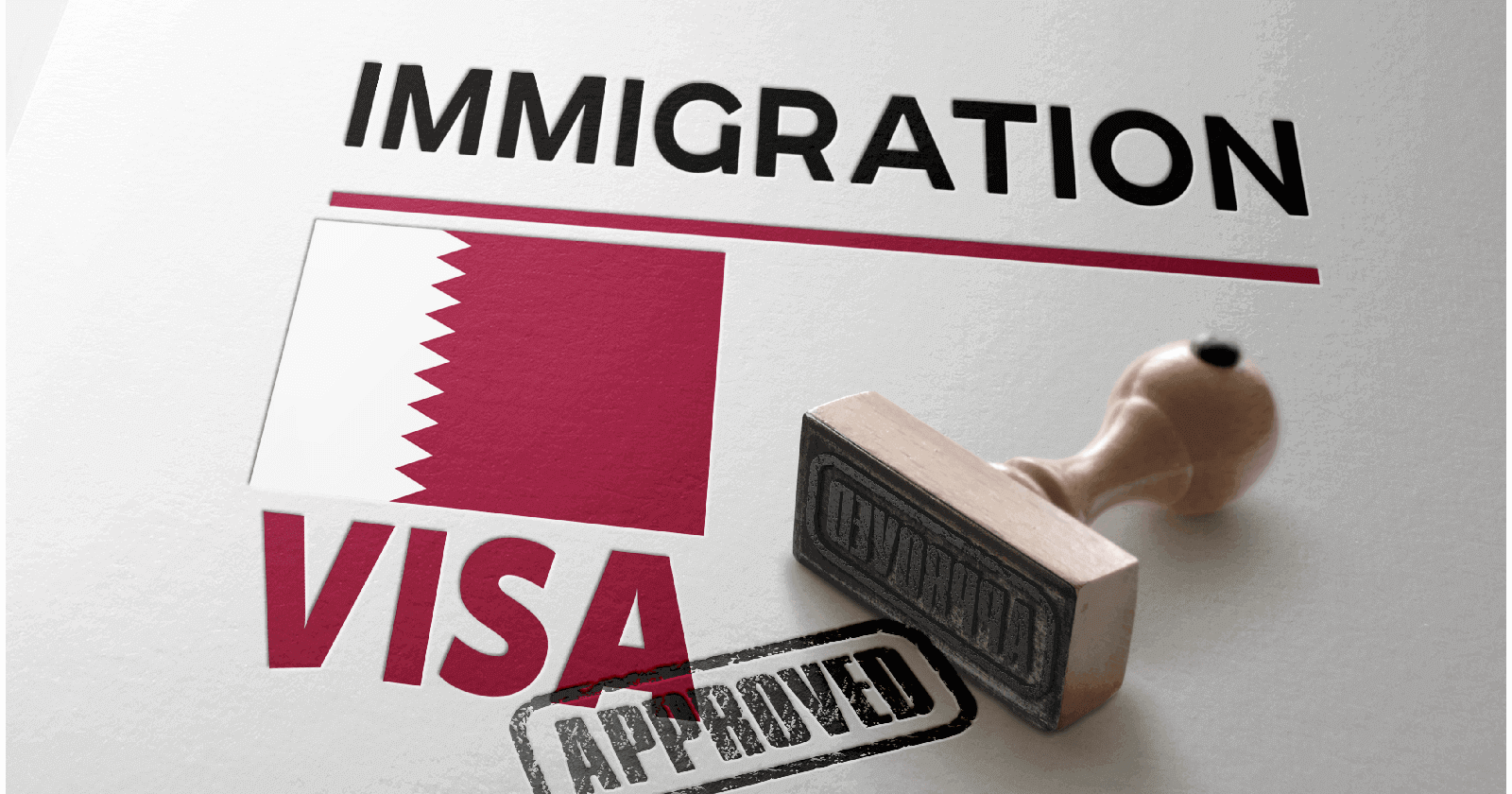 Image of a document displaying an approved Qatar visa, symbolizing successful visa application and travel opportunities.