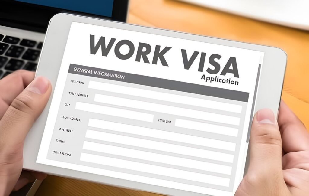 An Pakistan work visa, featuring key information and official markings, symbolizing permission for employment in Pakistan.